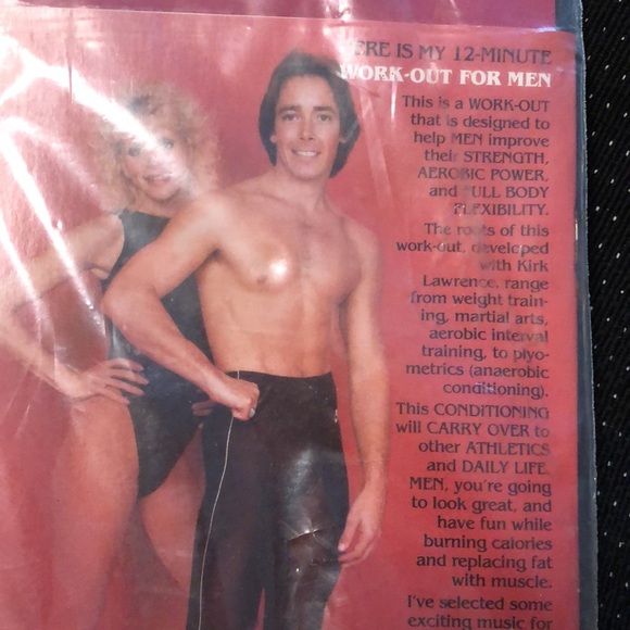 NWT vintage kitschy 80s mens exercise 12 minute instruction - Picture 3 of 8